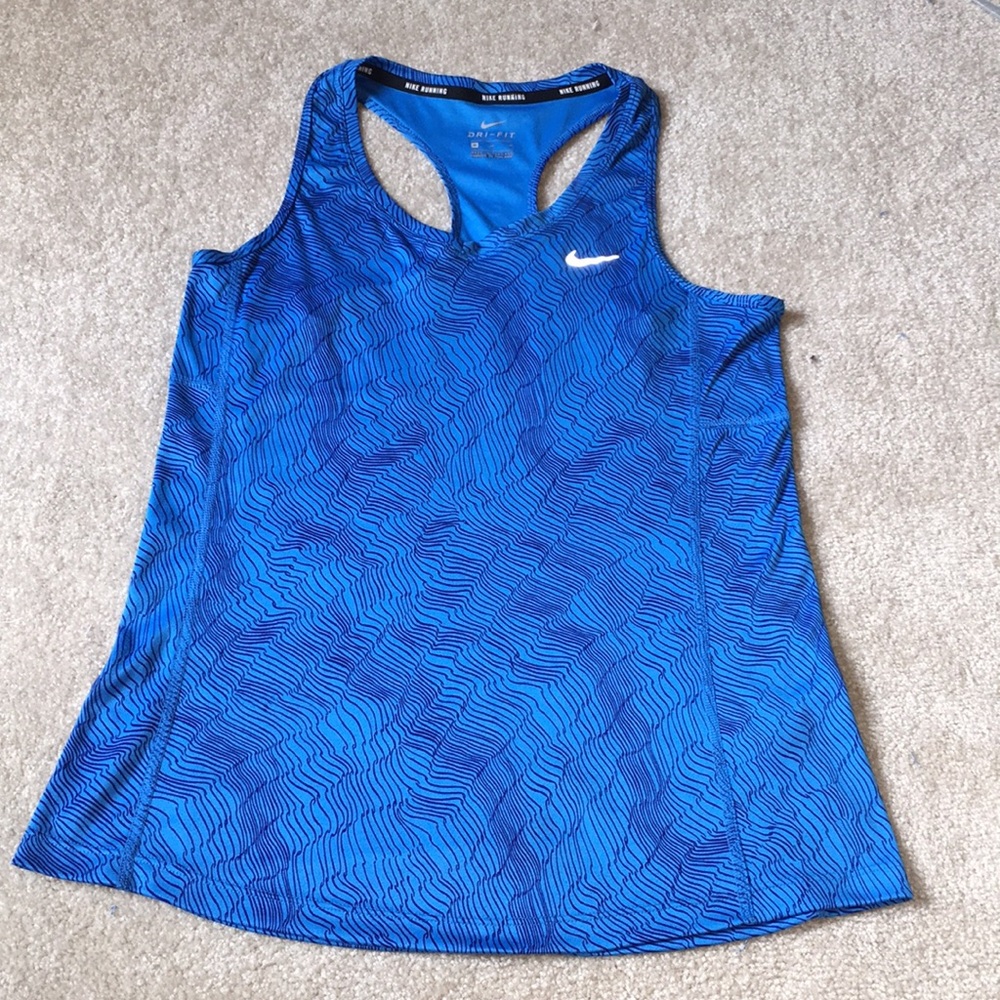 Blue Navy NIKE Running Athletic Tank Top